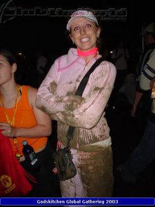 Kayla (CTW Newbie) - The Mud Queen - Godskitchen Global Gathering (Saturday 26th July 2003)