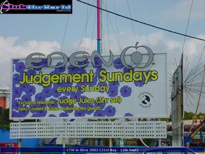 Judge Jules - Judgement Sundays @Eden, Ibiza