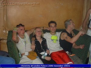 Phill (Sonic), Cher, Mr Happy & Smurf - Chemistry @Camden Palace, London (30th November 2002)