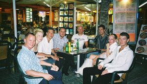 Paul, C, James, Kev, Ray, Dave, Sophie & Dave - ClubTheWorld in Ibiza (31st August - 14th September 2002)
