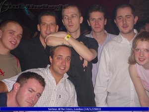 Jay, DoObY, James, Si, Matt, Nick, Kev & Helen - Serious @The Cross, Kings Cross (18th January 2003)