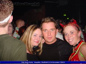 Claire, Nick & Sarah - Tidy Xmas Party @Republic, Sheffield (21st December 2002)
