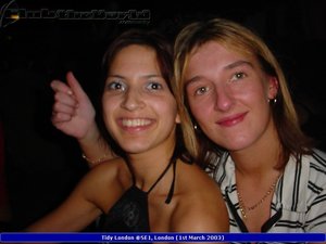 Nina & Maria - Tidy London @SE1, London (1st March 2003)