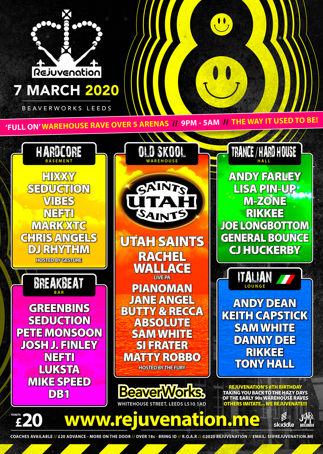 Rejuvenation's 8th Birthday (7th March 2020)