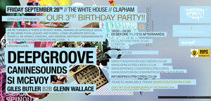 Spin Out presents Our 3rd Birthday Party!! @The White House, Clapham (Friday 28th September)