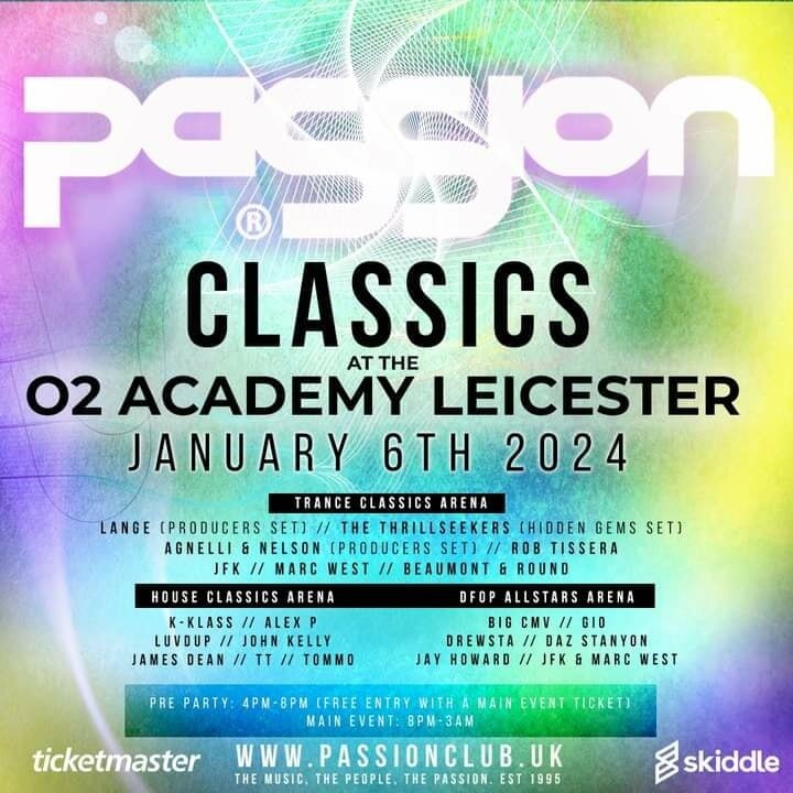PaSSion ClaSSics @O2 Academy (6th January 2024)