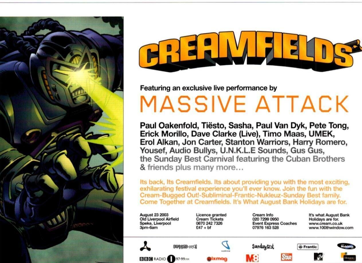 Creamfields (Saturday 23rd August 2003)