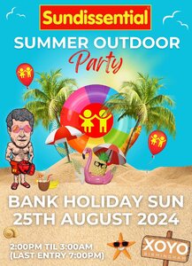 Sundissential Summer Outdoor Party (Bank Holiday Sunday 25th August 2024)