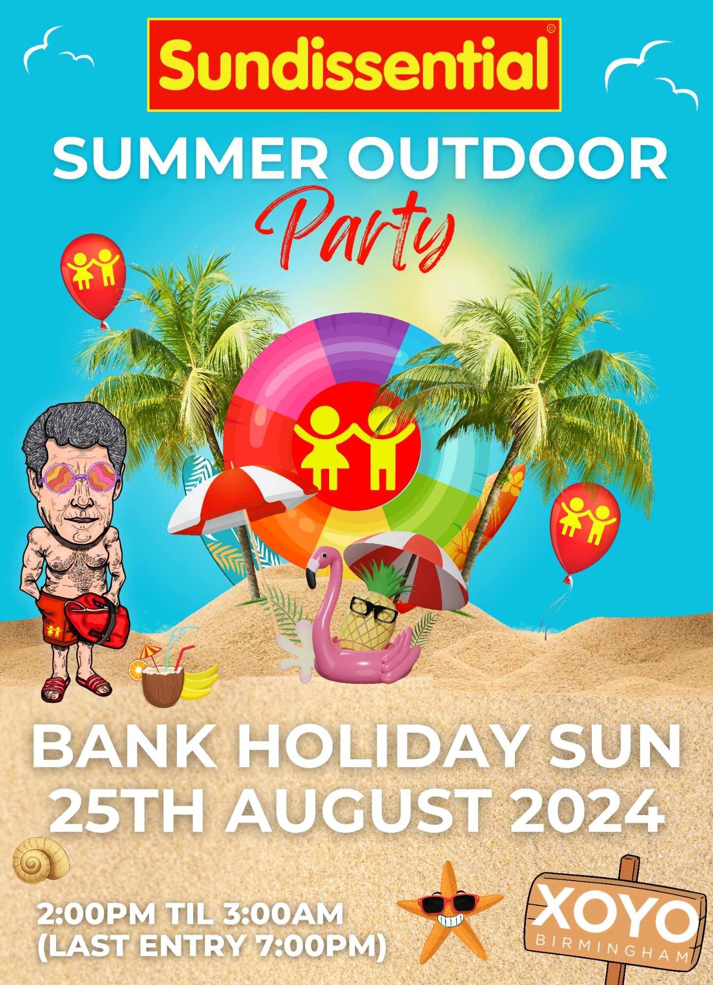 Sundissential Summer Outdoor Party (Bank Holiday Sunday 25th August)