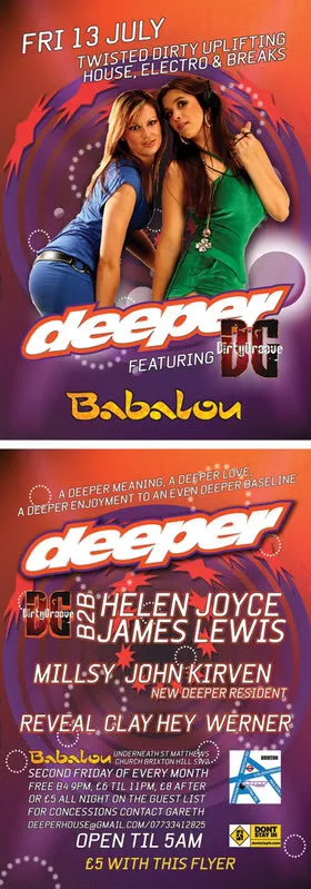 This Weekend @Babalou - Deeper & Get Diverted @St Matthew's Church, Brixton (Friday 13th & Saturday 14th July 2007)