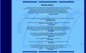 Original CTW Homepage  - Member Quotes (2002)