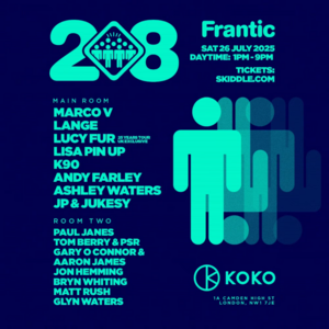 Frantic 28th Birthday @Koko, London (Saturday 26th July 2025)