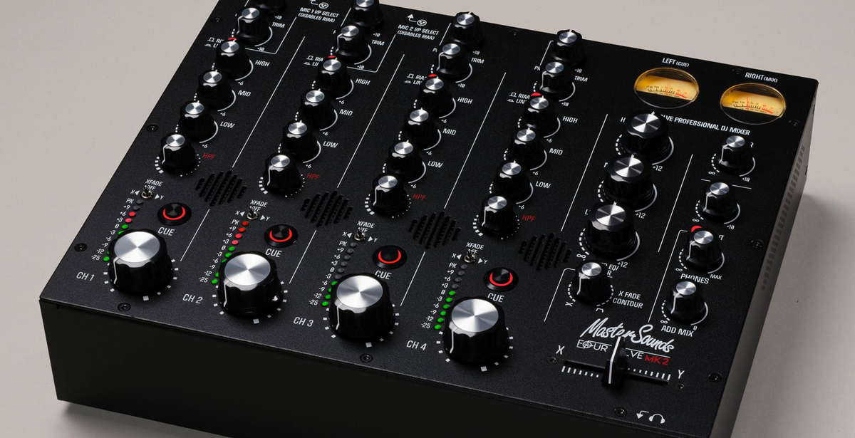 MasterSounds and Union Audio release Four Valve MK2 + Two Valve MK2 Rotary DJ Mixers: Enhanced Playability with VariableQ High-pass Filters, Innofader