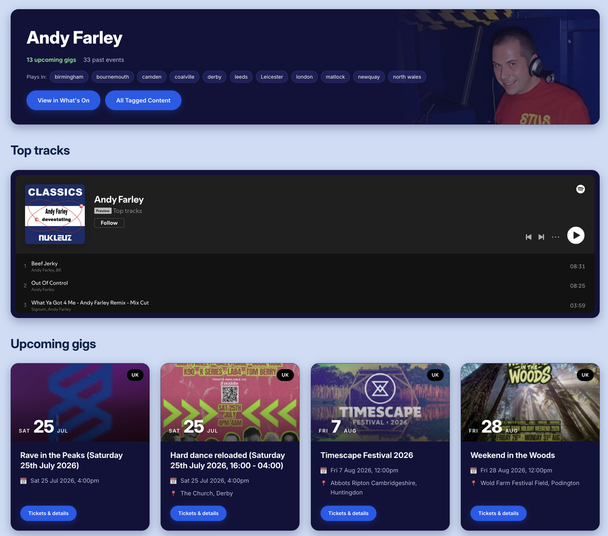 New: DJ Directory & Profile Pages 🎧
