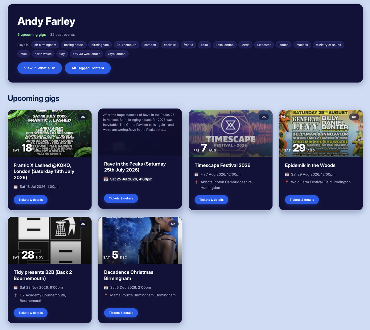 New: DJ Directory & Profile Pages 🎧